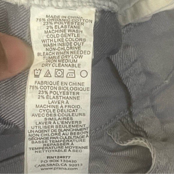 Prana Women Oday Jeans Storm Cloud Size 14/32 - Picture 6 of 9